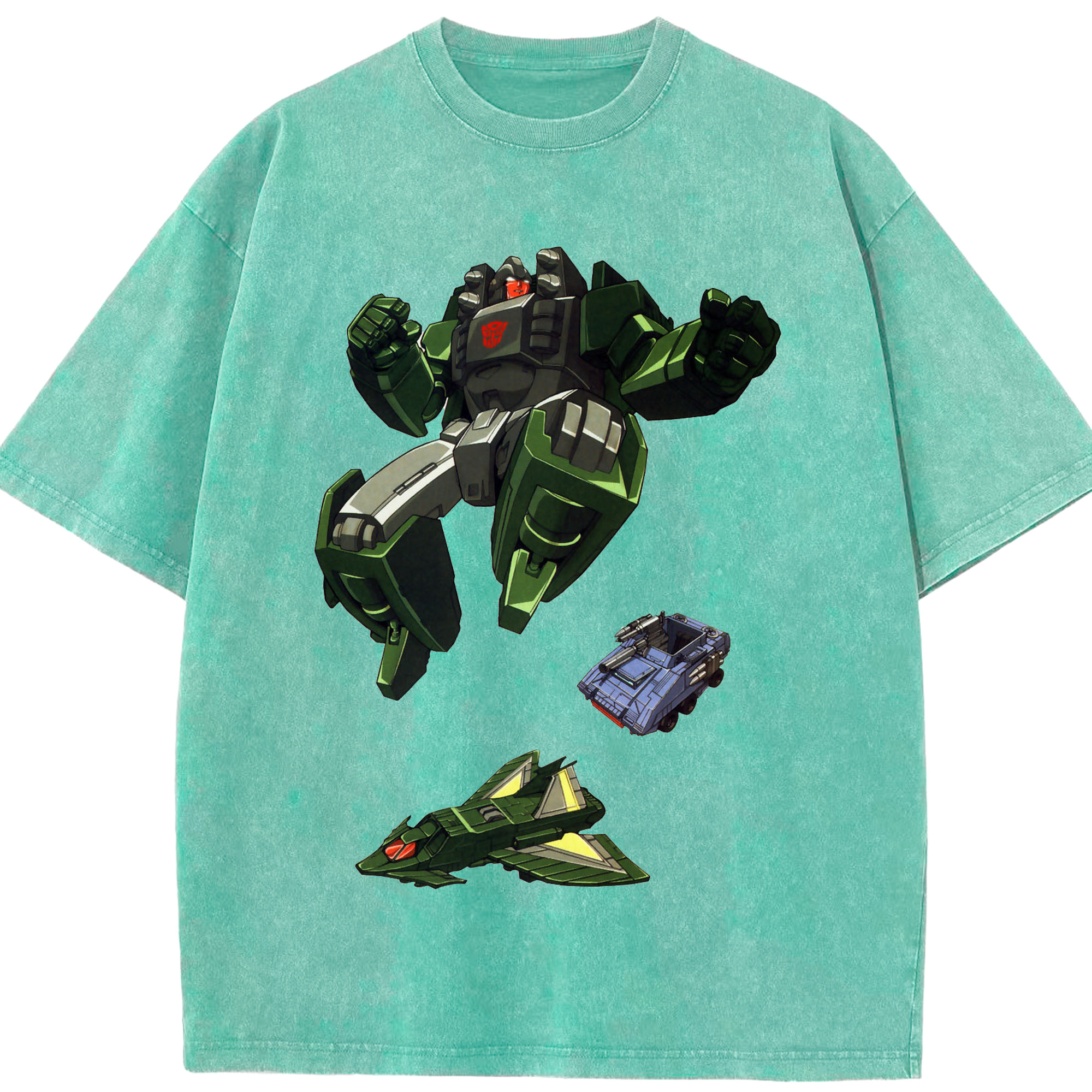 （画像用）  綿100% ヴィンテージ風 半袖Tシャツ（フロントプリント）